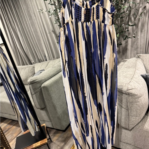 Misa Los Angeles Mayte Bustier Cup Chiffon Top-Striped Instinct - Picture 4 of 4